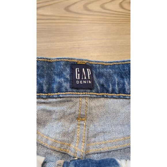 Gap Cheeky Straight Jeans Womens 0/25P Petite Button Fly Medium Wash High Rise - Picture 3 of 7